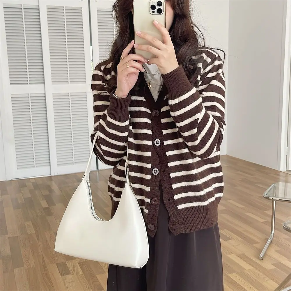 Solid Color Fashion Underarm Bag, Simple Casual Pu Leather Half Moon Bag,  Women's Trendy Versatile Shoulder Bag & Handbag - Temu