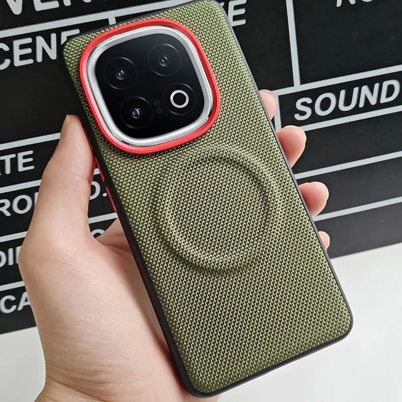 For IQOO Z10 Turbo Pro Case Luxury PU Leather Magnetic Wireless