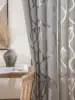 1pc Decorative Cut-Out Design Twining Leaves Sheer Curtain For Bedroom/Living Room 3