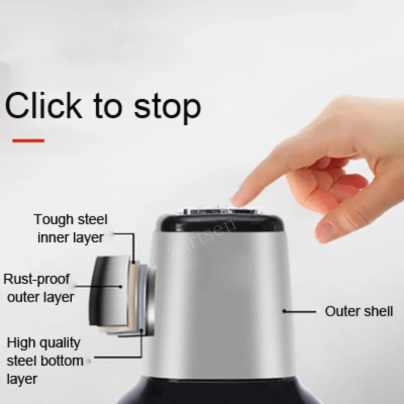 Stainless Steel Electric Meat Chopper Meat Grinder Mincer 2 Speeds 4 Blade 3L/2L Capacity Food Processor Cutter Meat Slicer 4