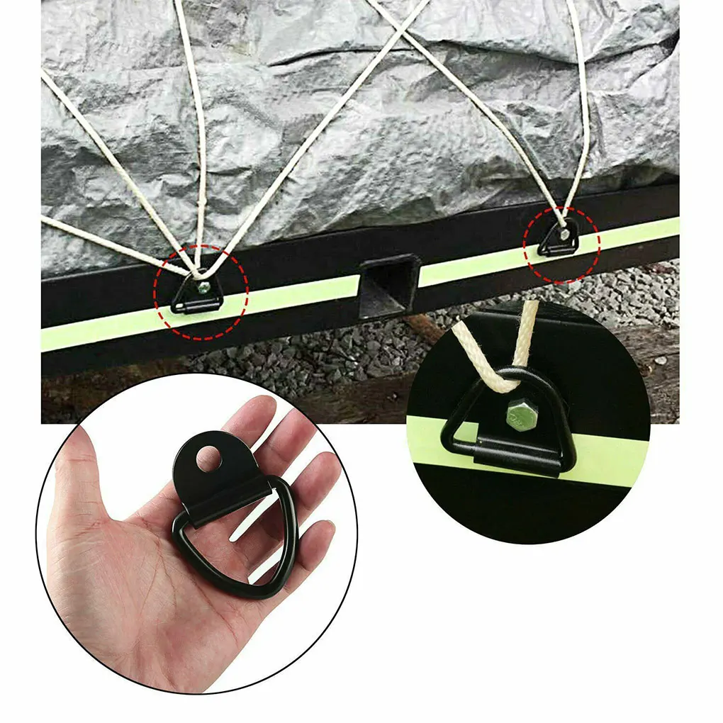 

4pack lot 4Pcs D-Ring Tie Down Anchors For Trailers Trucks And Warehouses Cargo D-Ring Tie-Down