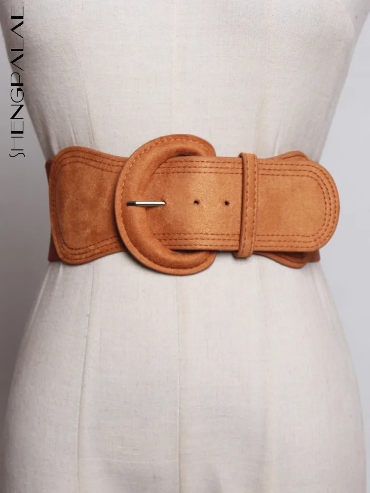 

SHENGPALAE New Pu Leather Fashion Tide Clothing Accessories Belt Female Dress Adjustable Waist Belts Women 2023 Spring 13DB993