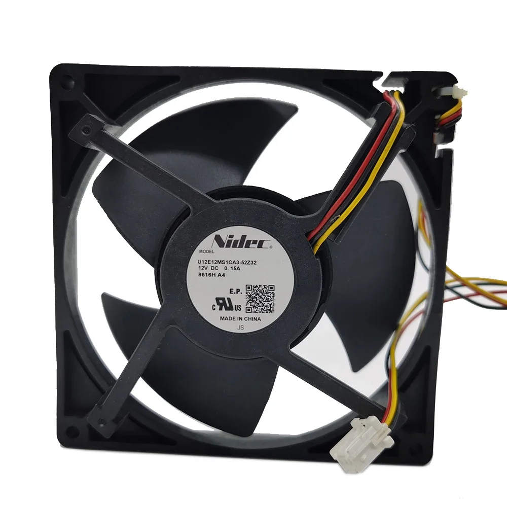 U12E12MS1CA3-52Z32 12.5cm DC12V 0.15A 8616H A4 3 lines suitable for cooling fans for refrigerators