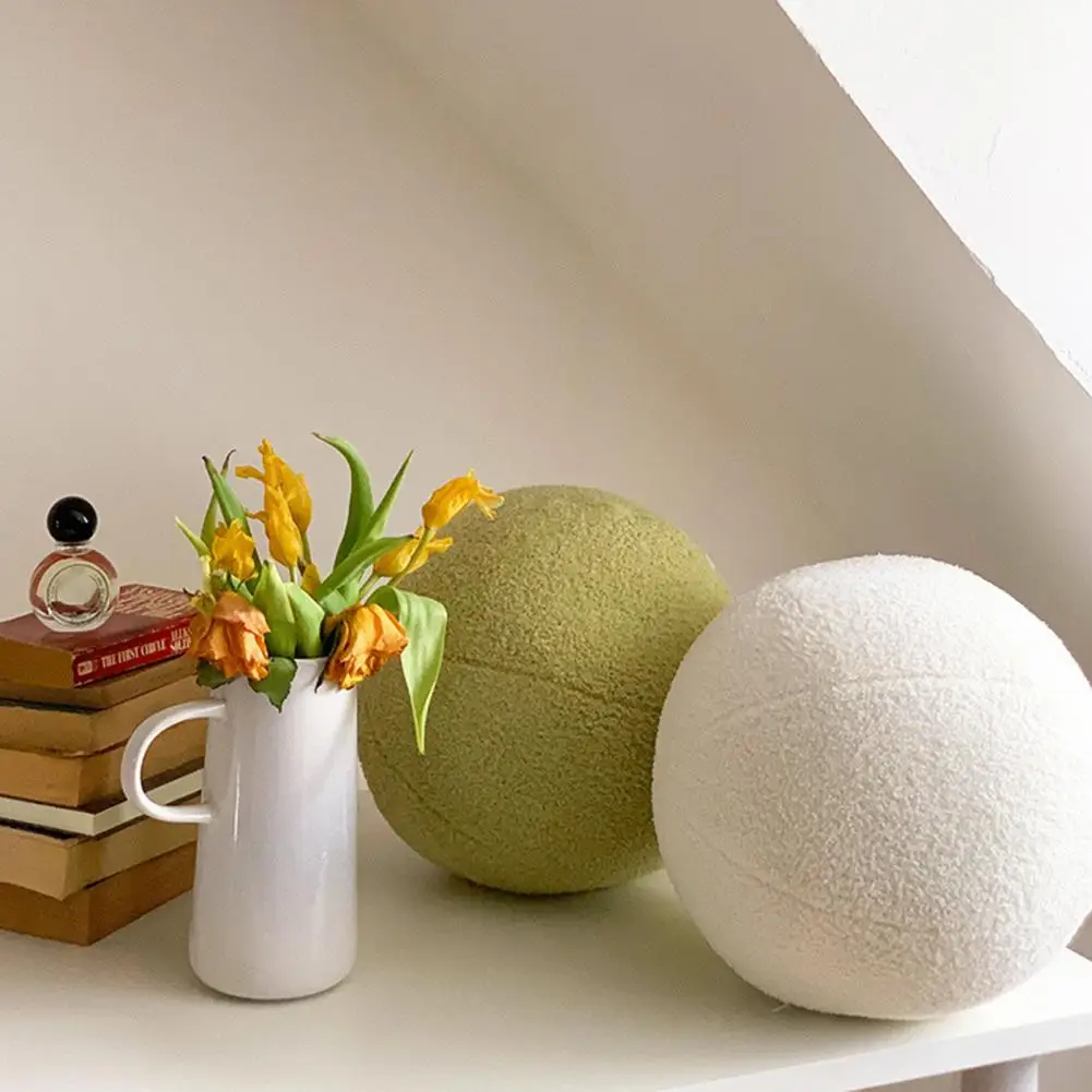 30cm Stuffed Ball Pillow Adorable Stuffed Ball Toy Sofa Pillow Toy Boy Plush Home Decoration