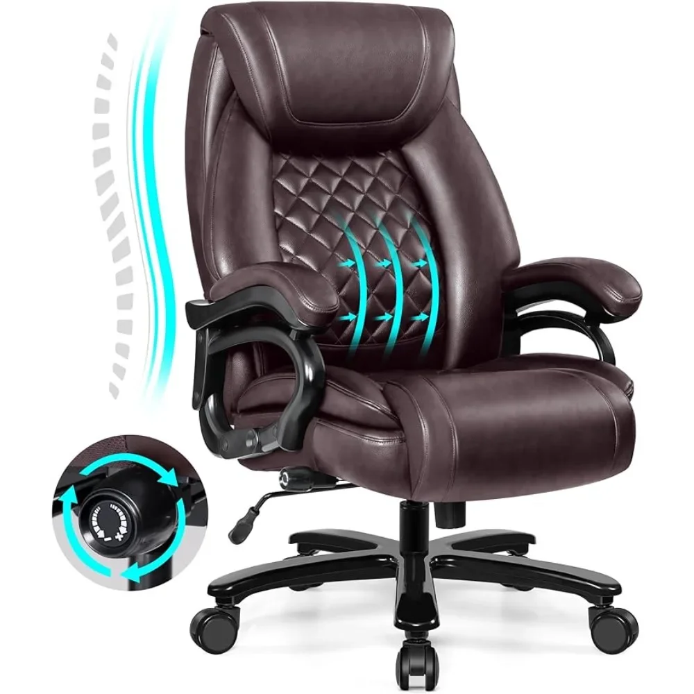 Big and Tall 500lbs Office Chair Heavy Duty Large PU  Desk Chair With Wide Seat freight free train sim world® br heavy freight pack loco add on pc