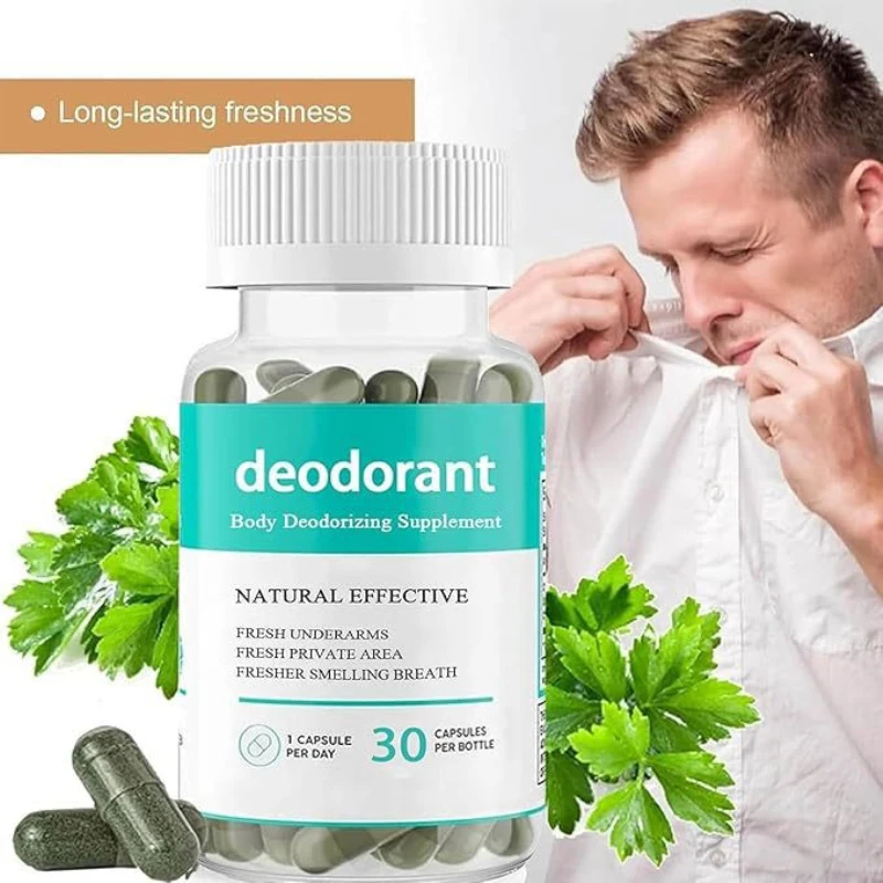 Body Odor Naturally Fresh Smelling Breath Fresh Smelling Private Area Chlorophyll Capsules Underarms Smell