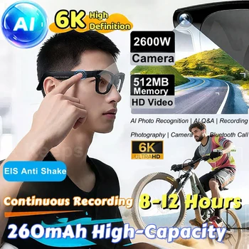 XIAOMI 4K HD AI Occhiali intelligenti Chat 260Mah Batteria Assistente vocale Controllo GPT 100MP Fotocamera Chiamata Bluetooth Occhiali intelligenti