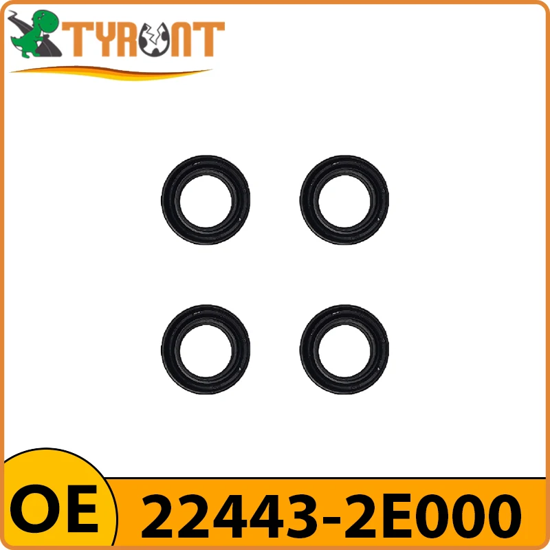 TYRNT 4PCS Spark Plug Sleeve Seal Ring Oil Seal 22443-2E000 For Hyundai Accent Elantra i20 i30 Sonata KIA CEED RIO Sportage