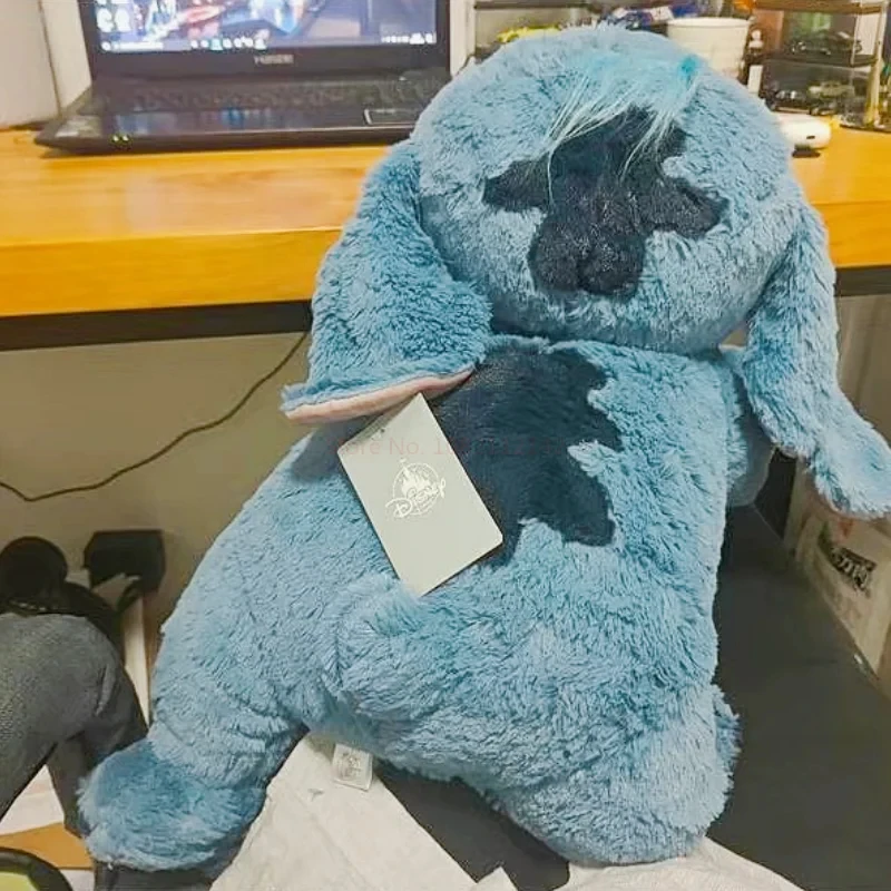 Hot 40/60/80/100cm Stitch Disney Doll Plush Toys Plush Stuffed Doll Soft Pillow Prone Posture Darklight Blue Cute Toy Gifts 4