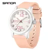 SANDA 3252 Top Popular Student Quartz Watch Fashionable and Simple Luminous Waterproof Silicone Tape Children's Quartz Watch 2