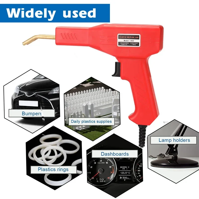 50W Handy Plastics Welders Garage Tools Hot Staplers Machine Staple PVC Repairing Machine Car Bumper Repairing Welding Tool 5
