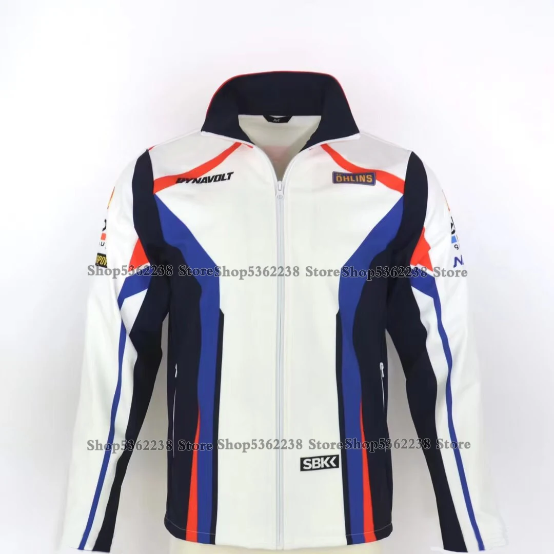 

For BMW Motorrad S1000RR WorldSBK Racing Team Motorsport Motorcycle Sports Jacket Zipper Closure Windproof Keep Warm Sweater