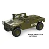 HG 1/10 RC 4*4 P408 U.S. Military Vehicle Racing Car 2Speed ESC Motor Sound Light 16CH Radio TH15071-SMT2 3