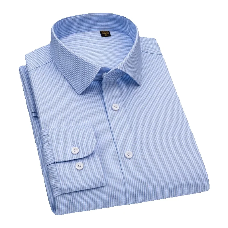 CT 【Fadenzahl 200, vierlagig】DP Ready-to-Wear, bügelfrei, hochwertige, reine Baumwolle, Langarm, für Herren, Business, Professional_voghion.com