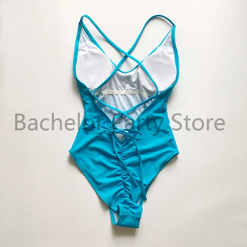 Description Picture 6 of itemSexy One Piece Swimsuit Women Swimwear Custom text Thong Bikini Bathing Suit maillot de bain femme Padded Swimming Suit femme