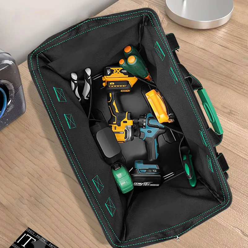 Upgrade Tool Bag 13/16/18/20 in Electrician Bag 1680D Oxford Waterproof Wear-Resistant Strong Tool Storage Toolkit tool box
