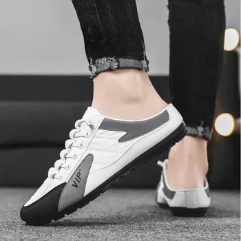Summer Slippers for Men Trendy Men's Flat Bottom Casual Shoes Soft Sole Support Shoes Men's Sneakers - Image 5