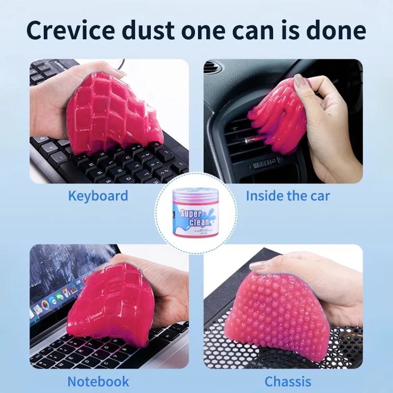 Car Cleaning Soft Gel Slime Magic Cleaner For Cleaning Auto Vent Car Wash Interior Dust Remover Glue Computer Home Clean Tool cleaning gel car cleaning gel car detailing cleaner car cleaning tool