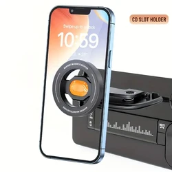 Magnetic Car CD Slot Mount with MagSafe Phone Holder (Orange)