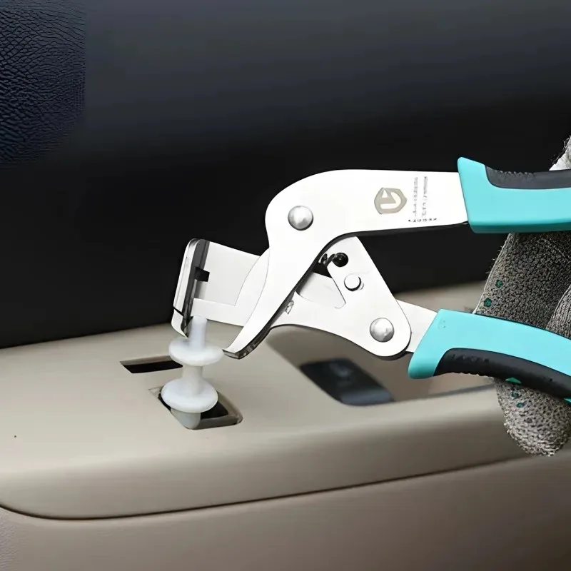 Automotive Clip Pliers Alloy Steel Car Hose Clamp Retaining Clip Removal Tool for Door Panel Fuel Line Quick Connect Disconnect