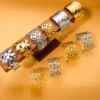Exaggerated Large Flower Openwork Leaf Cuff Bracelet - Stainless Steel Anti-Oxidation for Women 3