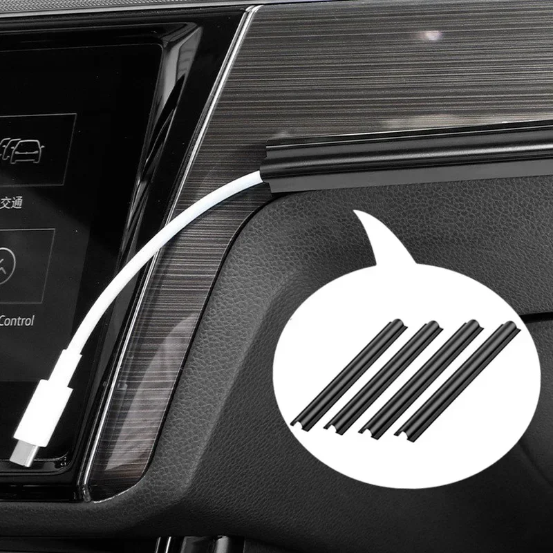 Black PVC Car Wire Protector Cable Sleeve Organizer