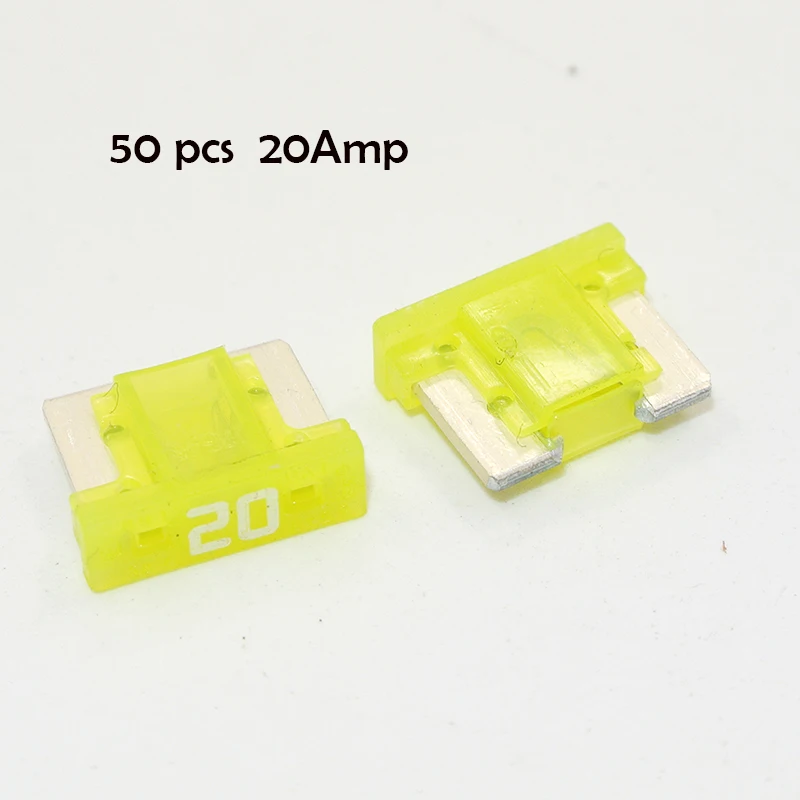 Micro Blade Fuses 50pc Assortment Pack Car Auto Electrical Replacement Fuse car fuses kit