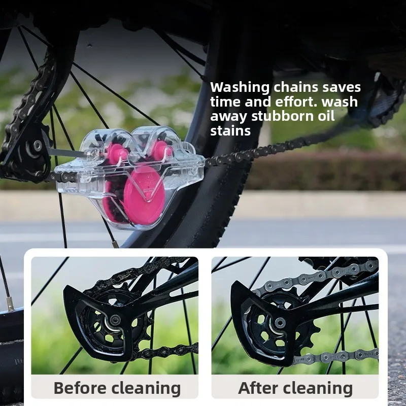 Bicycle Chain Cleaner Cycling Cleaning Kit Cycling Scrubber Washer Tool MTB Road Bike Frog Chain Washer High-Performance Tools