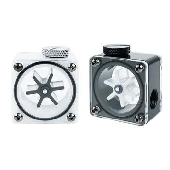 블랙, 화이트 워터 플로우 G1/4''x3 스레드 워터 쿨링 POM 플라워, 컴퓨터 냉각 액세서리, 드롭 배송