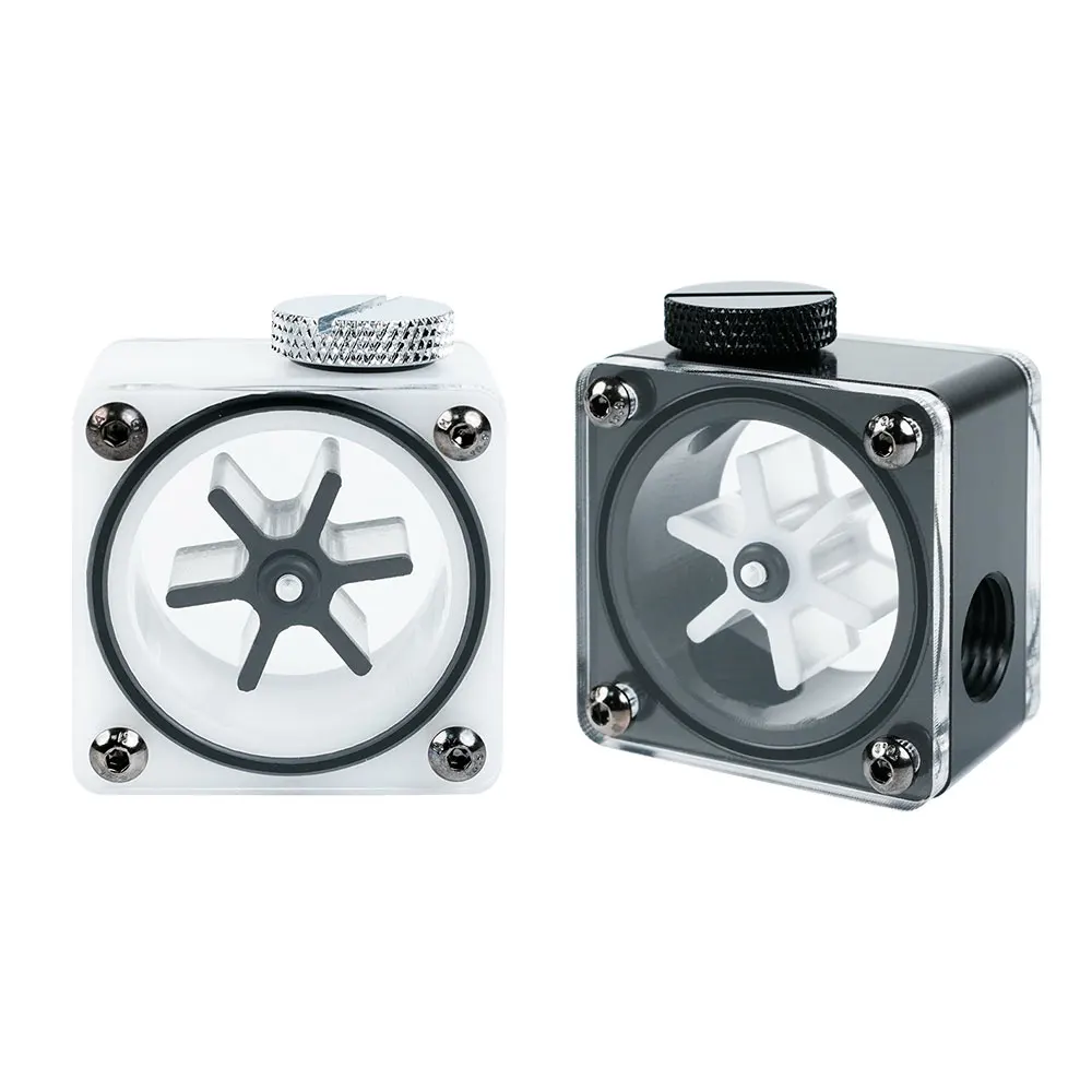 Fluxo de Água g1 x3 Fio de Resfriamento de Água Flor de Pom Computador Acessório de Refrigeração Transporte da Gota Preto Branco