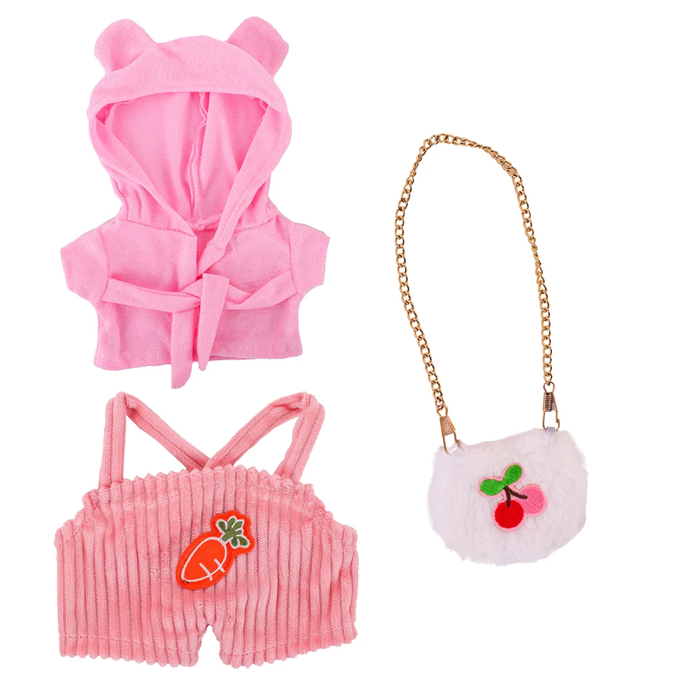 Set De 3 Accesorios De Ropa Para Peluche De Pato | Diadema, Falda Y Bolsito | DIY Lavable Para Decorar Peluches
