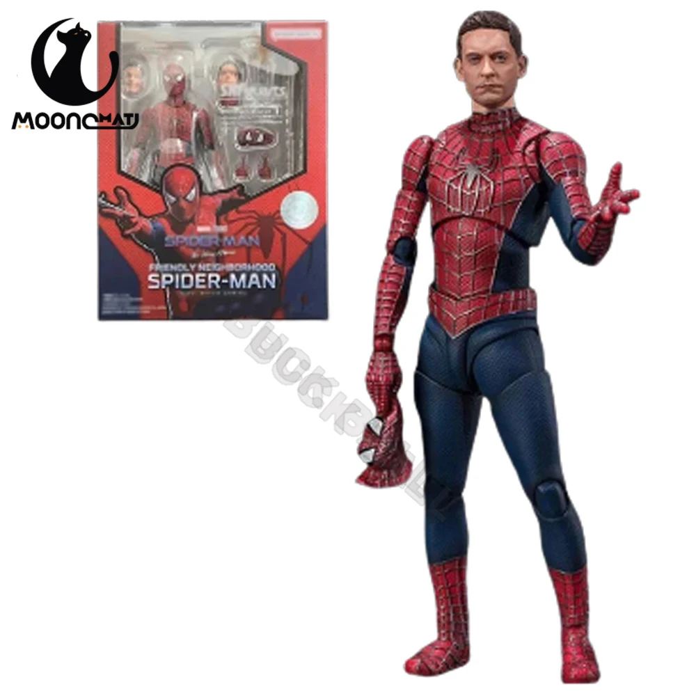 Shf Marvel Spiderman Figura Spiderman 3 Action Figures Tobey Maguire Spiderman Modello In Pvc Decorazione Desktop Spider Toys Regalo Per Bambini