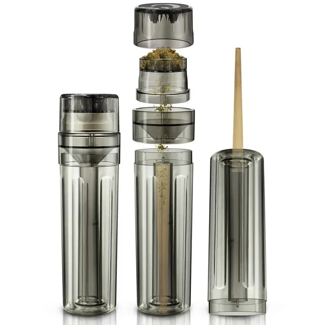 3 in 1 Tobacco Grinder with 110mm Rolling Roller Tube Cigarette Filling Dry Herb Crusher Grass Storage Smoking Accessories