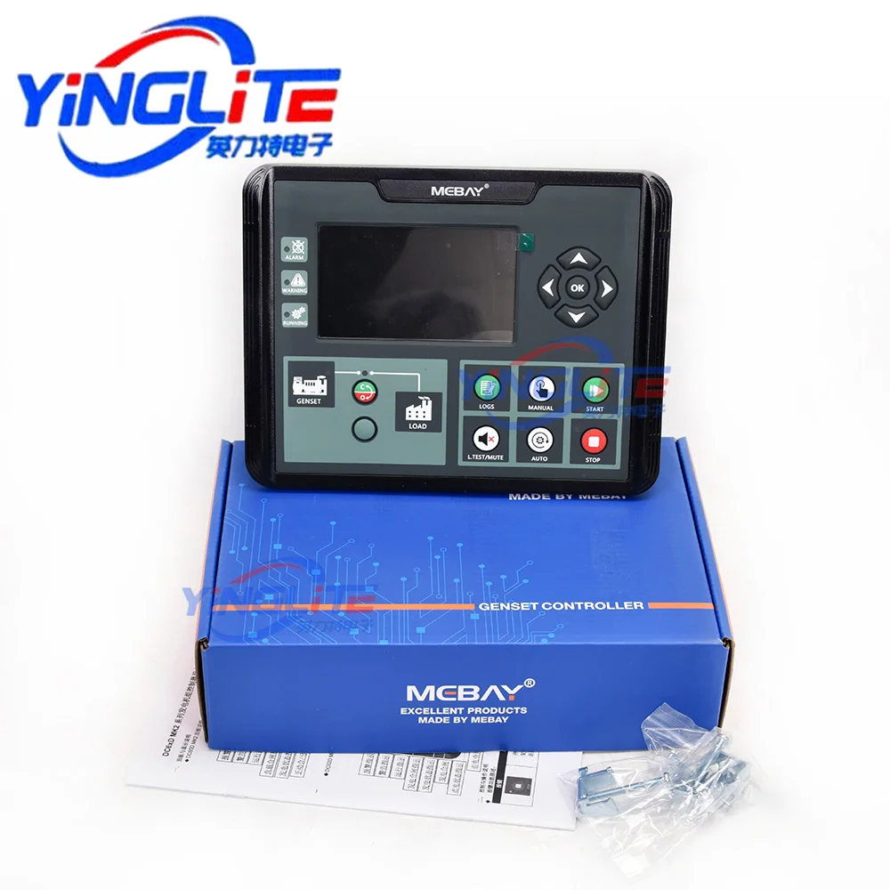 Mebay DC60D DC62D 디젤 발전기 컨트롤러 Genset 매개 변수 모니터링 용 LCD 제어판 DC60DR DC62DR