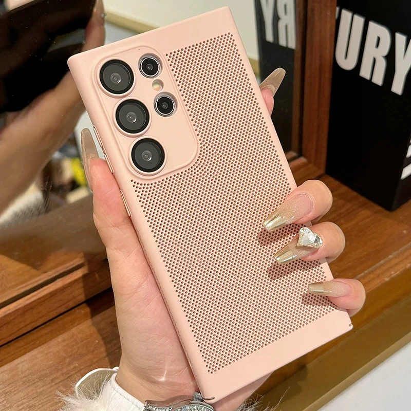Breathable Mesh Heat Dissipation Cooling Slim Shockproof Phone Case