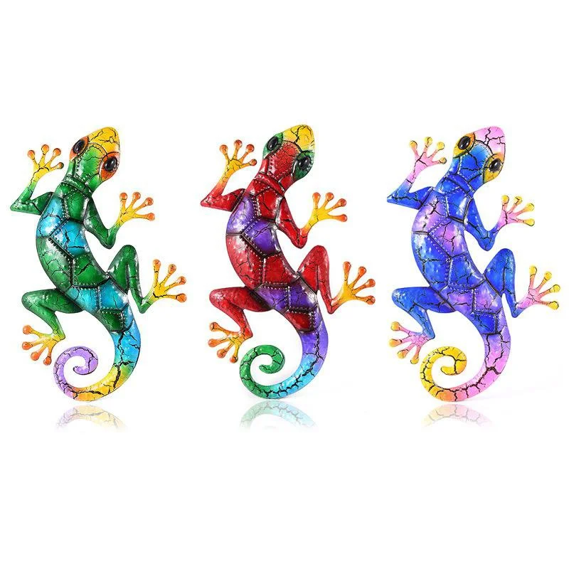 Metal Gecko Yard Garden Decoration 4