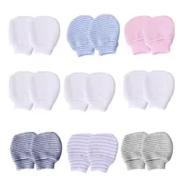 2PCS Cotton Baby Mittens Newborn Infant Anti-eat Hand Anti-Grab Face Protection Gloves Boy Girl Mitten Kids Accessories 0-6Month 1