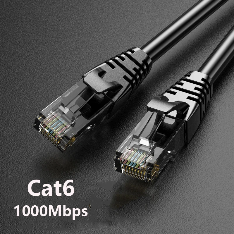 Câble Ethernet Lan Cat 6 RJ 45 UTP de 10m, Mathiateur de Câble Réseau RJ45, Paire Torsadée, pour Routeur d'Ordinateur Portable