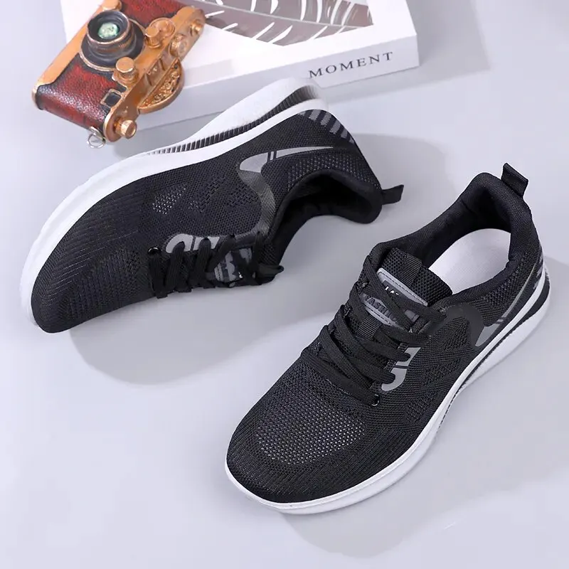 Men Sneakers Spring Summer Breathable Comfortable Non Slip Soft Sole Lightweight Casual Sports Mesh