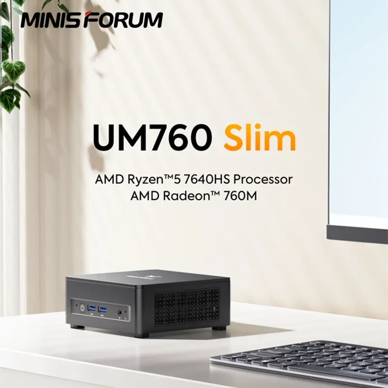 MINISFORUM Mini PC UM870 Slim AMD Ryzen 7 8745H R5 7640HS