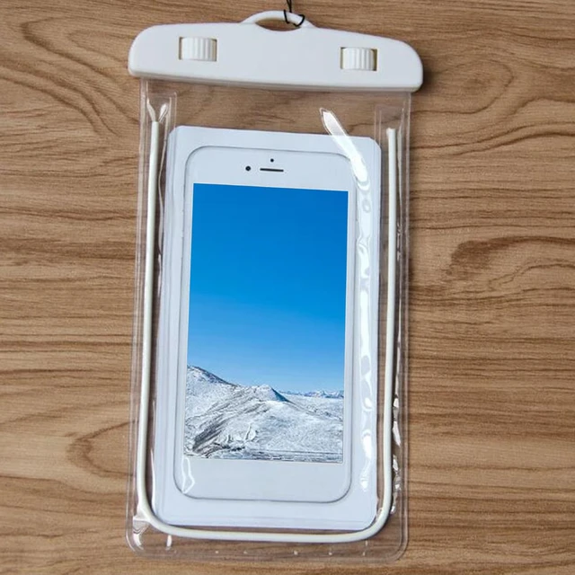 Argent-Coque de téléphone étanche pour iPhone, sac sec de natation