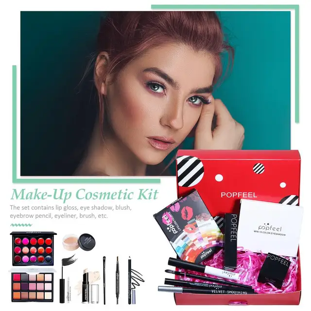 Kit de maquillaje todo en uno, kit de maquillaje multiusos, kit completo de  maquillaje esencial para principiantes o profesionales, juego de regalo de