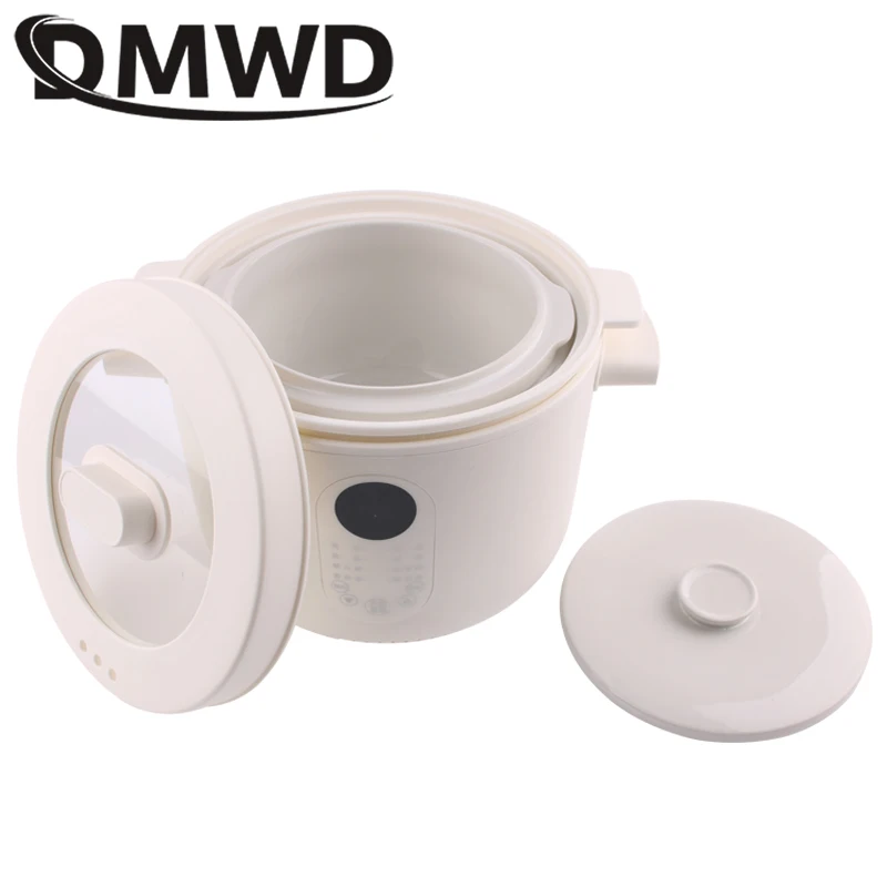 Electric Smart Slow Cooker Ceramic Pot Multifunction BirdNest Porridge Soup Stew Baby Supplement Cooking Heater Food Steamer EU