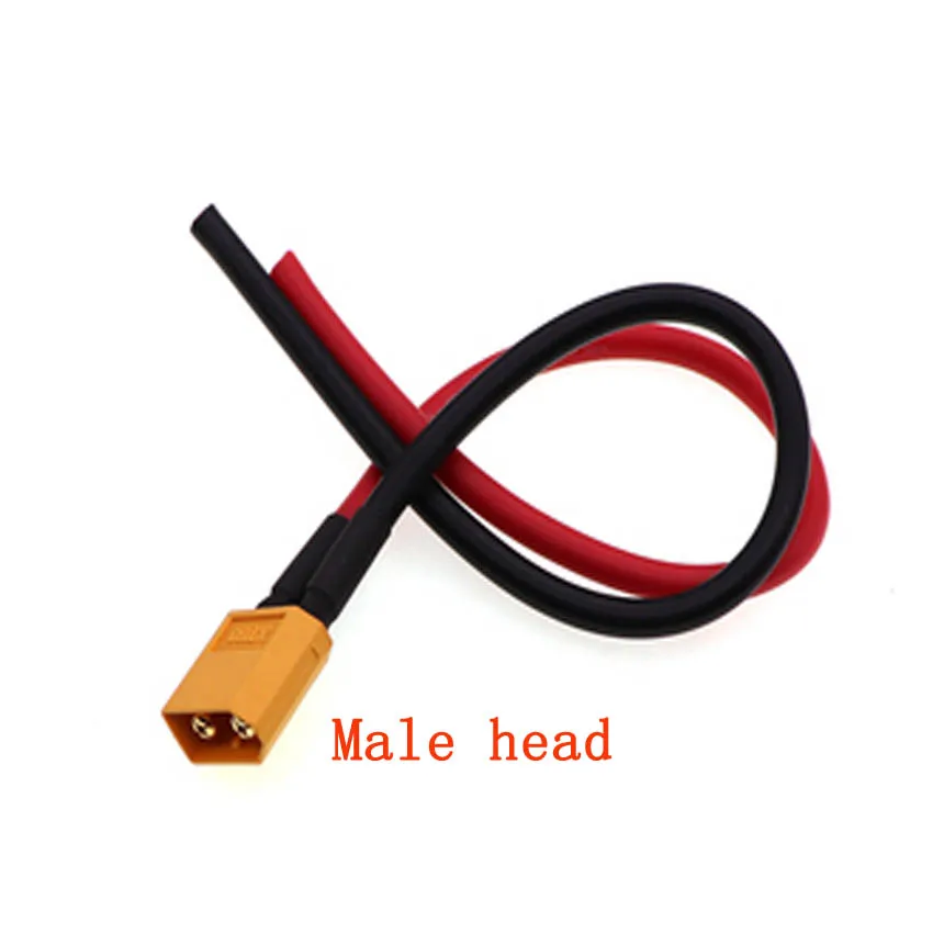 XT60 High Current Male to Female Plug Extension Cable - 10cm/20cm/30cm, Silicone Wire Connector, 14AWG/12AWG Description Image.This Product Can Be Found With The Tag Names 14awg xt60 connector male female, Xt60 male 16awg silicone wire connector, Xt60 male female plug extension cable