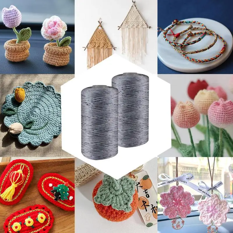 뜨게 소재 비치 백 원사, 여름 태양 모자 원사, DIY 직조, 크로셰 원사 셀, 2 개
