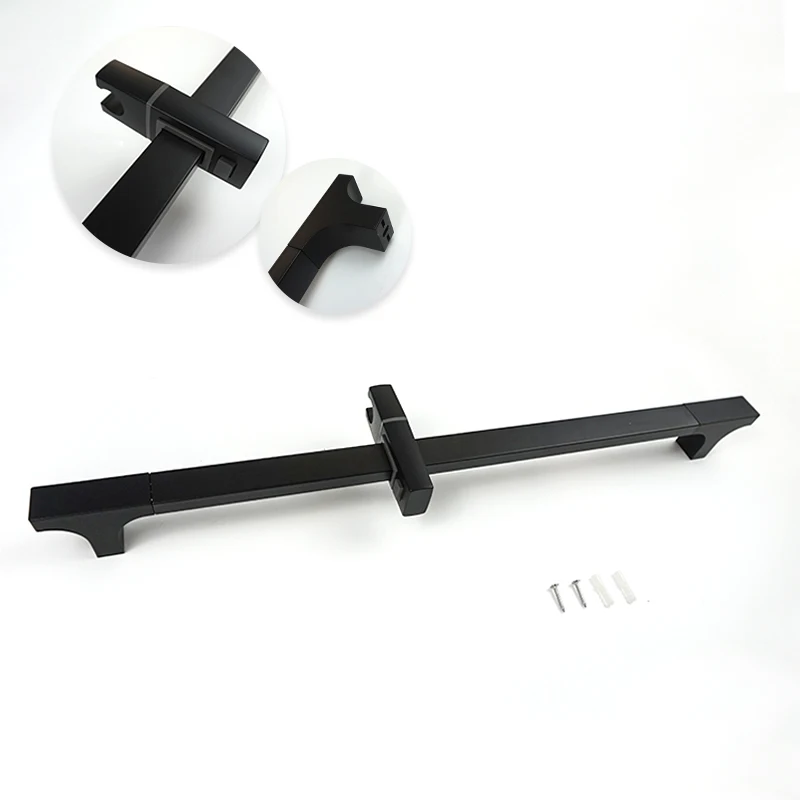 height adjustable shower bar,adjustable shower bracket Black Shower Slider Wall Mounted Shower Rod Adjustable Rail Set