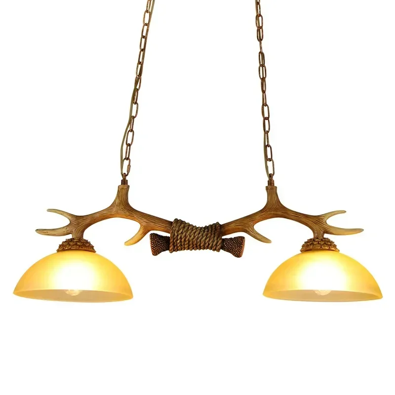 

Horn deer antler chandelier Lighting Bar Dining room Kitchen Island Chandelier Loft Decor Rustci Retro Hanging lamp