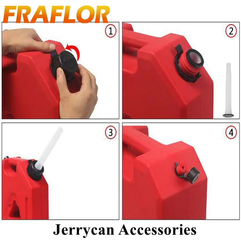 Car Jerry Can Spout car jerry can spout Fuel Spout Set Spout & Parts Oil Pipe Hose Lid Cover Cap Replacement Kit for Gas Can 1Gal-8Gal & Sealing Ring Air Valve Lid