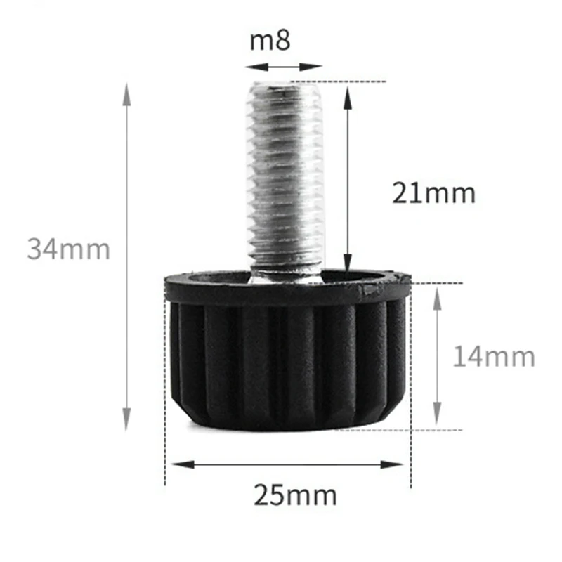 20 stuks rubberen meubelpoten, vierkante rubberen voetdoppen voor tuinstoelen, geschikt voor alle soorten meubels, antislip houden natte vloeren beschermen meubels