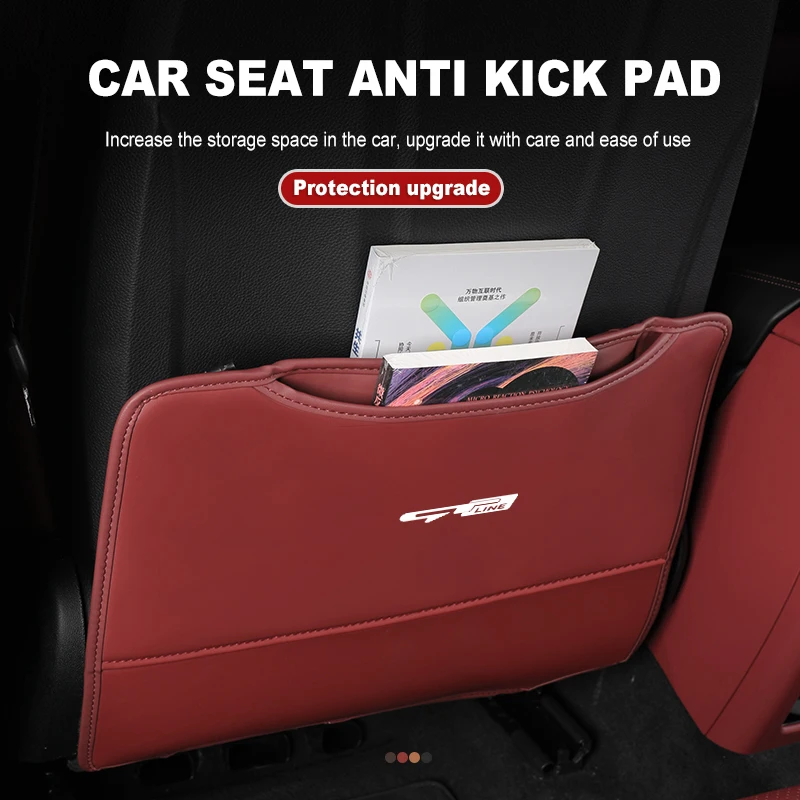 Car Seat Rear Anit Dirty Protector Mat Anti Kick Storage Bag For KIA gt gtline Xline ceed Forte RIO STINGER Seltos K3 K4